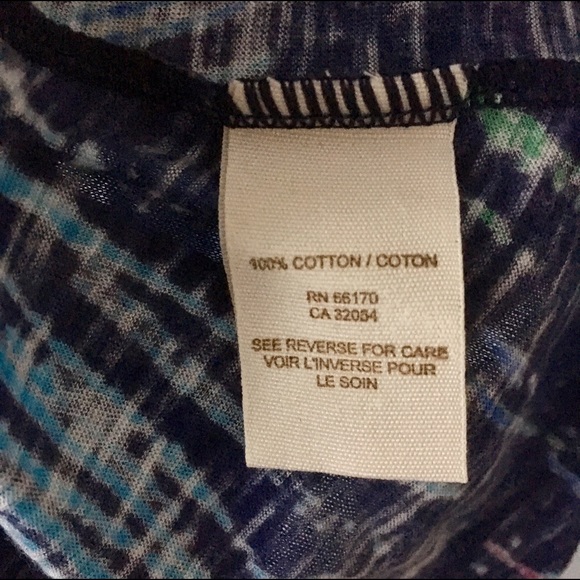 Free people blue and purple print tank - Picture 3 of 4